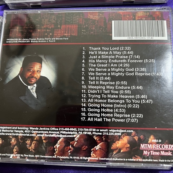 NEW📌4 CD's Chris Jones NEW, Ricky Womack, Teddy Cross, Bishop Andrew J. Ford II - Picture 8 of 14